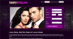 Desktop Screenshot of luxurydating.com